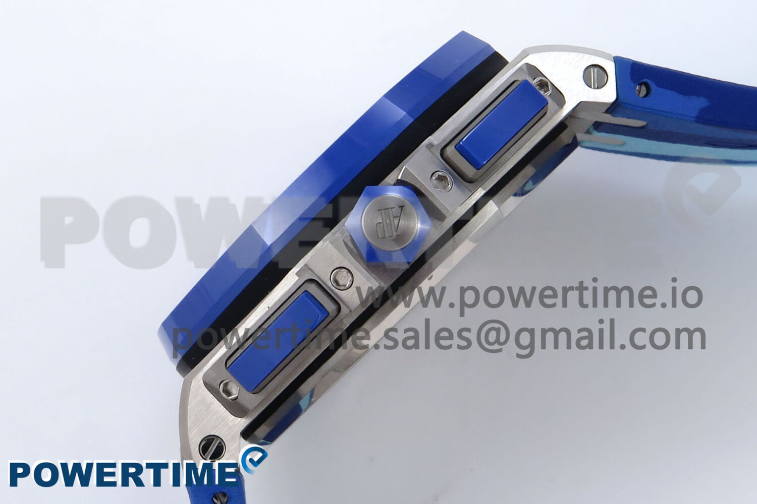 Royal Oak Offshore 44mm SS TKF 1:1 Best Edition Blue Dial on Blue Camou Rubber Strap A3126 - Image 7