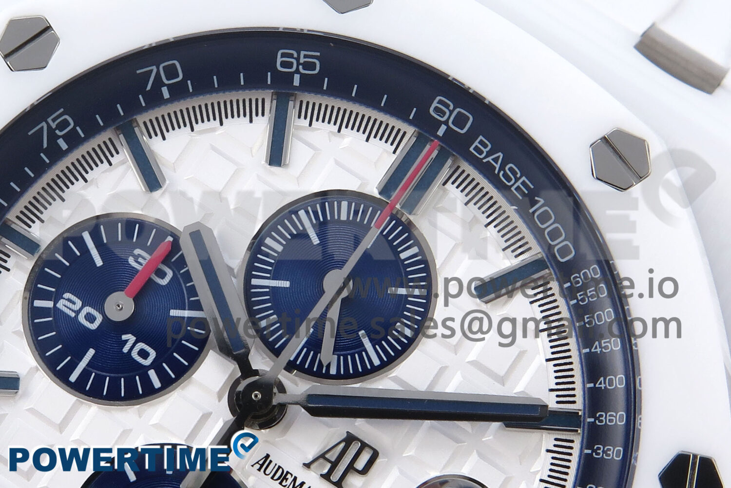 Royal Oak Offshore 44mm White Ceramic TKF 1:1 Best Edition White Dial on White Rubber Strap A3126 - Image 4