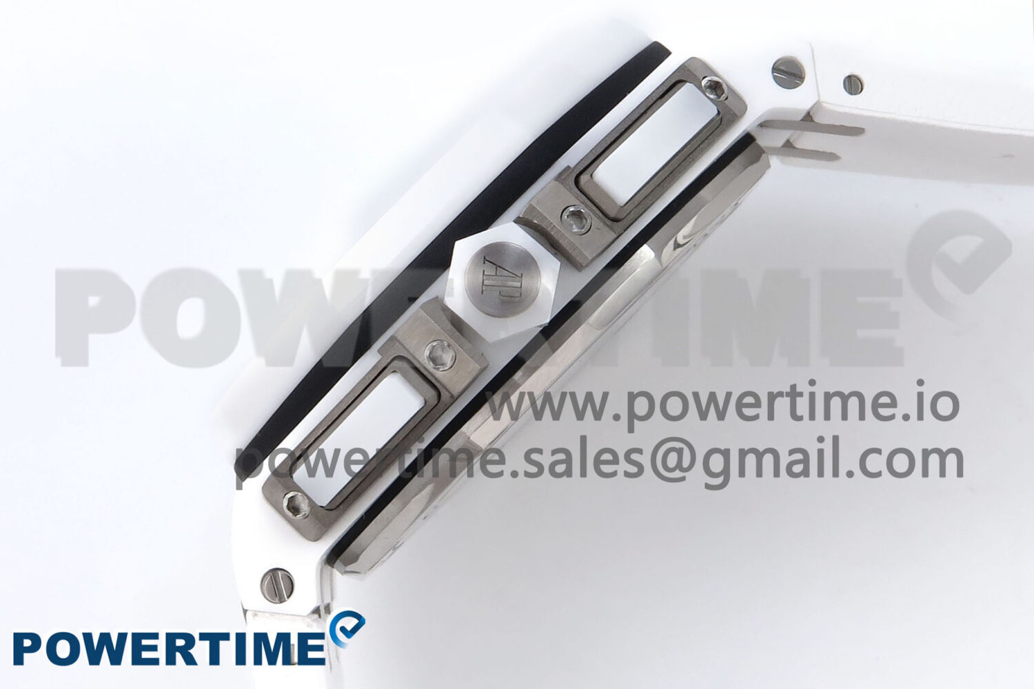 Royal Oak Offshore 44mm White Ceramic TKF 1:1 Best Edition White Dial on White Rubber Strap A3126 - Image 7