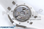 Royal Oak Offshore 44mm White Ceramic TKF 1:1 Best Edition White Dial on White Rubber Strap A3126 - Image 11