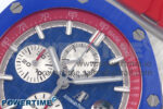 Royal Oak Offshore 44mm SS TKF 1:1 Best Edition Blue/Red Dial on Blue/Red Rubber Strap A3126 - Image 4