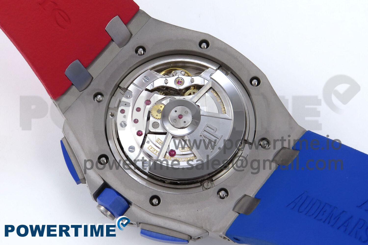 Royal Oak Offshore 44mm SS TKF 1:1 Best Edition Blue/Red Dial on Blue/Red Rubber Strap A3126 - Image 12