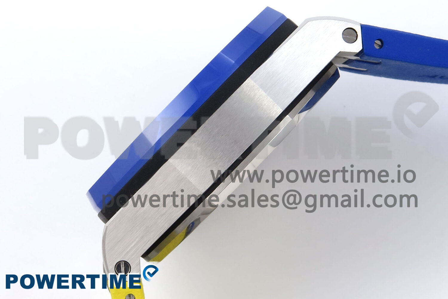 Royal Oak Offshore 44mm SS TKF 1:1 Best Edition Blue/Yellow Dial on Blue/Yellow Rubber Strap A3126 - Image 6