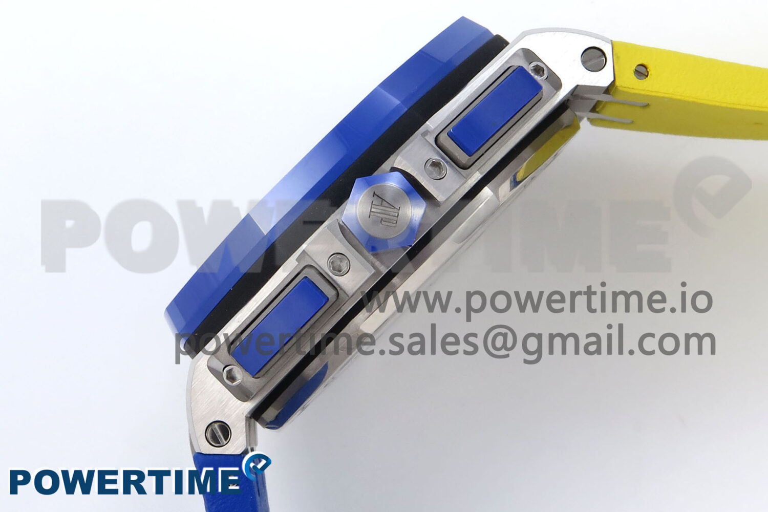 Royal Oak Offshore 44mm SS TKF 1:1 Best Edition Blue/Yellow Dial on Blue/Yellow Rubber Strap A3126 - Image 7