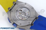 Royal Oak Offshore 44mm SS TKF 1:1 Best Edition Blue/Yellow Dial on Blue/Yellow Rubber Strap A3126 - Image 8
