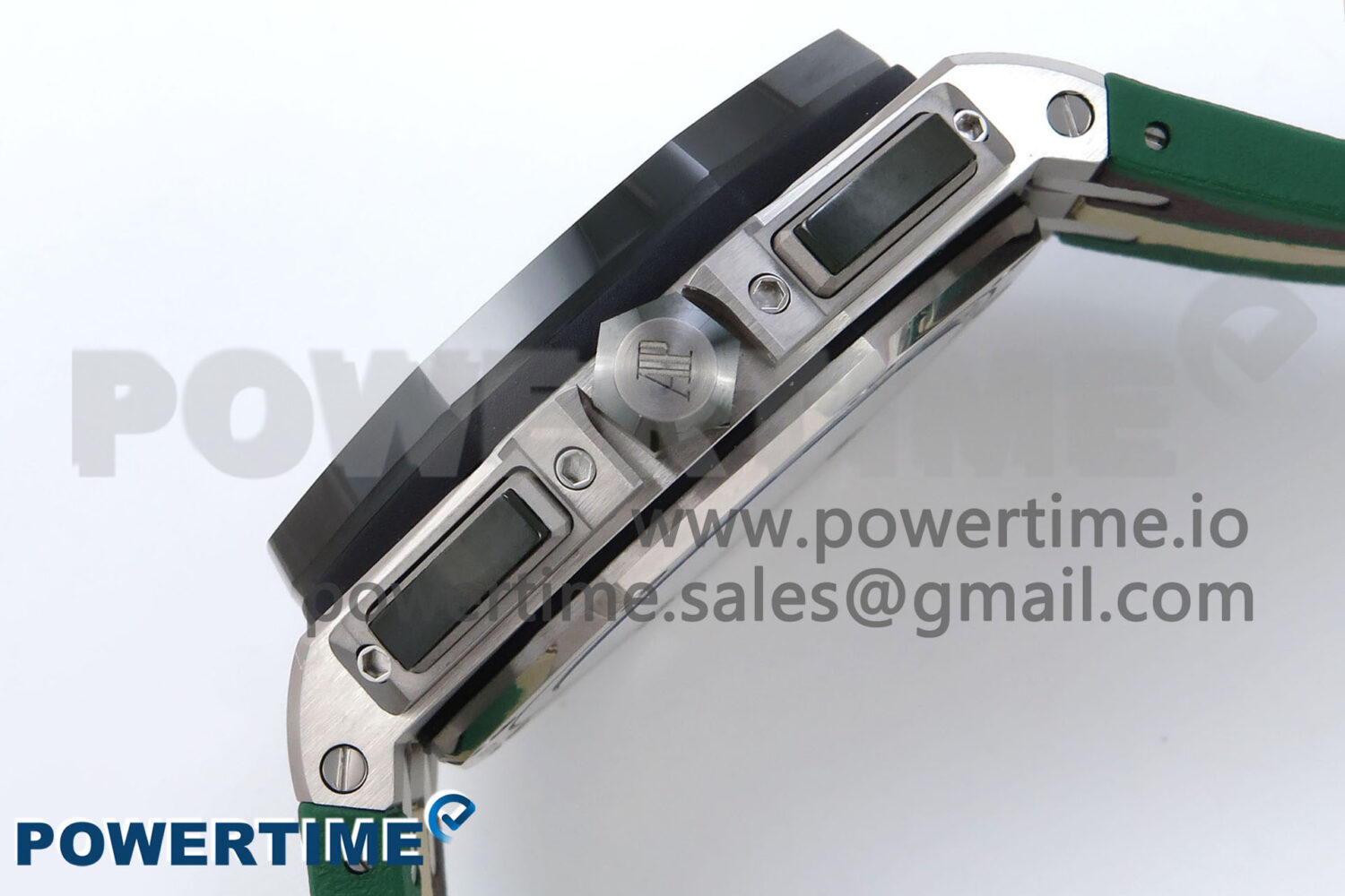 Royal Oak Offshore 44mm SS TKF 1:1 Best Edition Green Dial on Green Camou Rubber Strap A3126 - Image 7