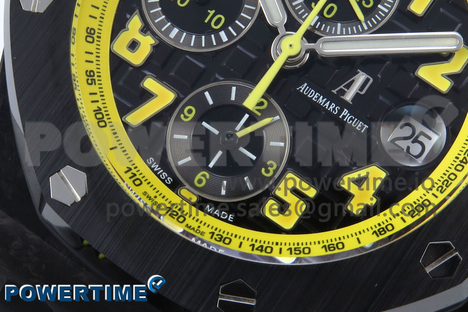 Royal Oak Offshore ‘Bumble Bee’ TKF Best Edition on Black Leather Strap A3126 - Image 5