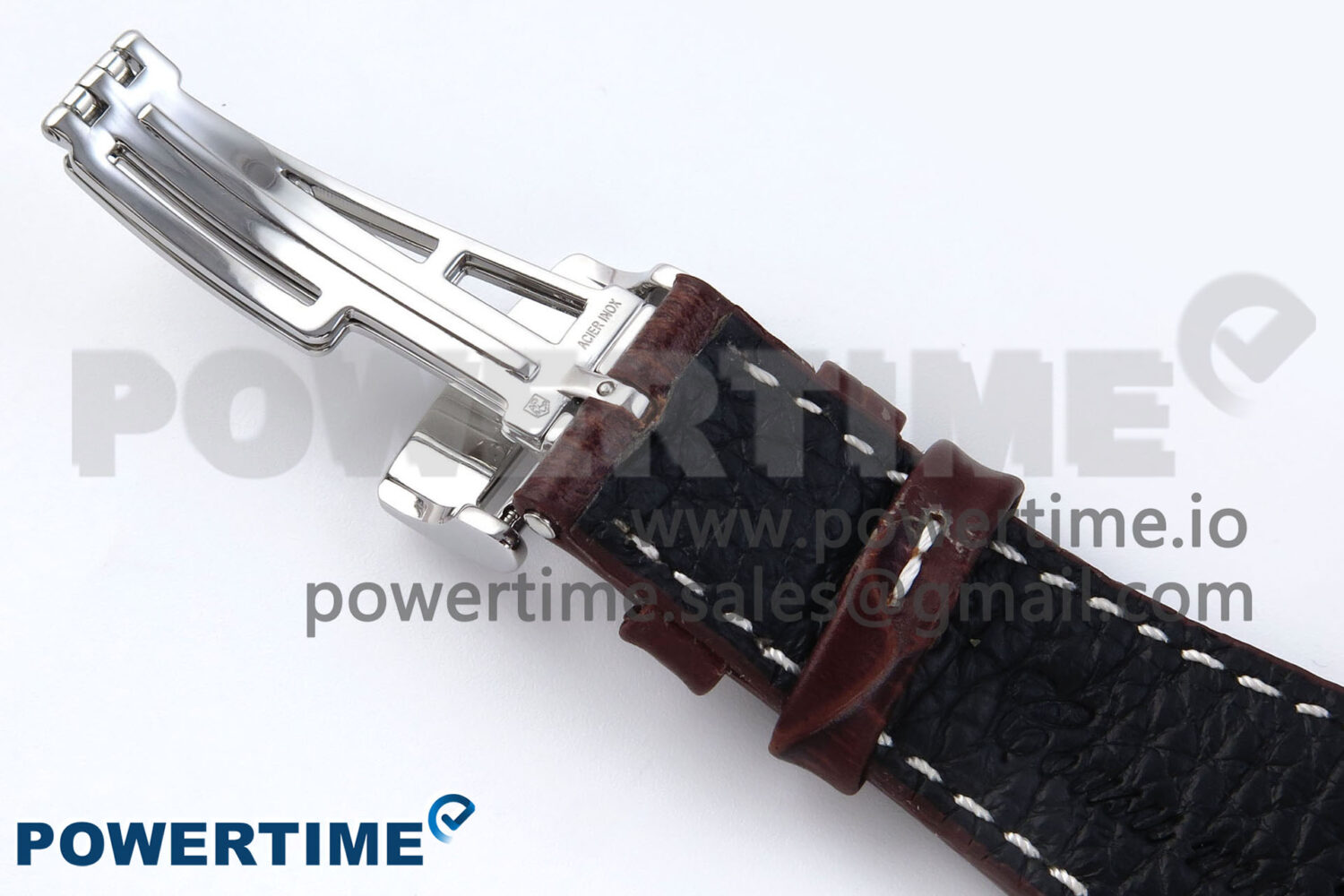 Royal Oak Offshore 42mm Safari TKF Best Edition White Dial on Brown Leather Strap A7750 - Image 16