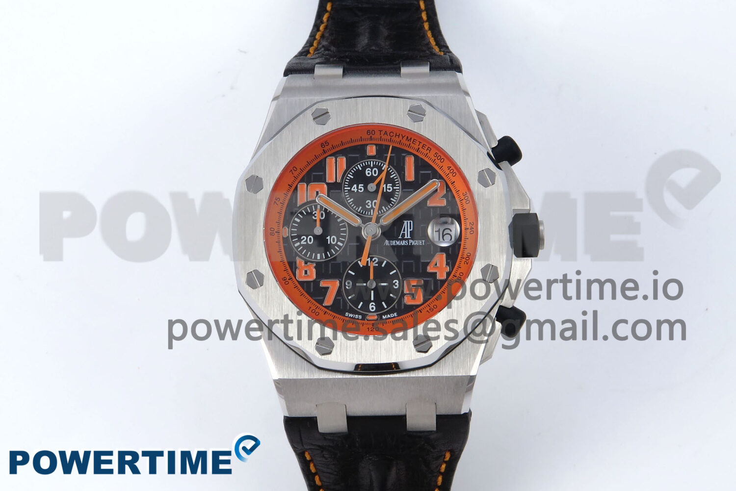 Royal Oak Offshore 42mm Volcano TKF Best Edition Black Dial on Black Leather Strap A7750 - Image 1