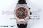 Royal Oak Offshore 42mm Volcano TKF Best Edition Black Dial on Black Leather Strap A7750