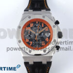 Royal Oak Offshore 42mm Volcano TKF Best Edition Black Dial on Black Leather Strap A7750