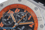 Royal Oak Offshore 42mm Volcano TKF Best Edition Black Dial on Black Leather Strap A7750 - Image 4