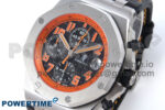 Royal Oak Offshore 42mm Volcano TKF Best Edition Black Dial on Black Leather Strap A7750 - Image 3
