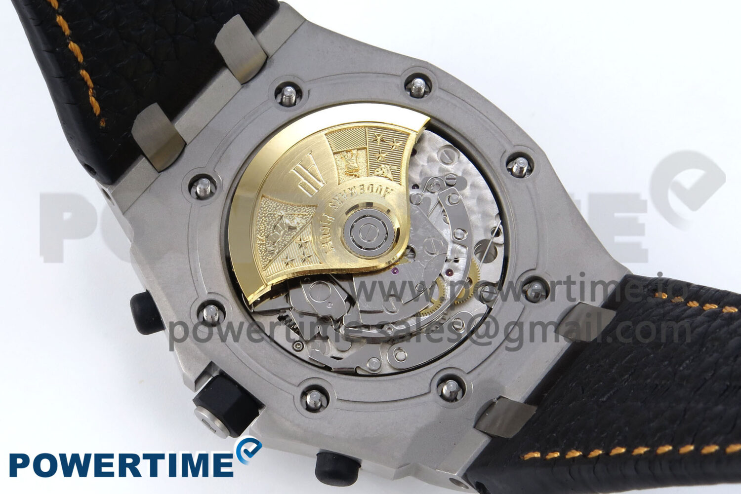 Royal Oak Offshore 42mm Volcano TKF Best Edition Black Dial on Black Leather Strap A7750 - Image 12