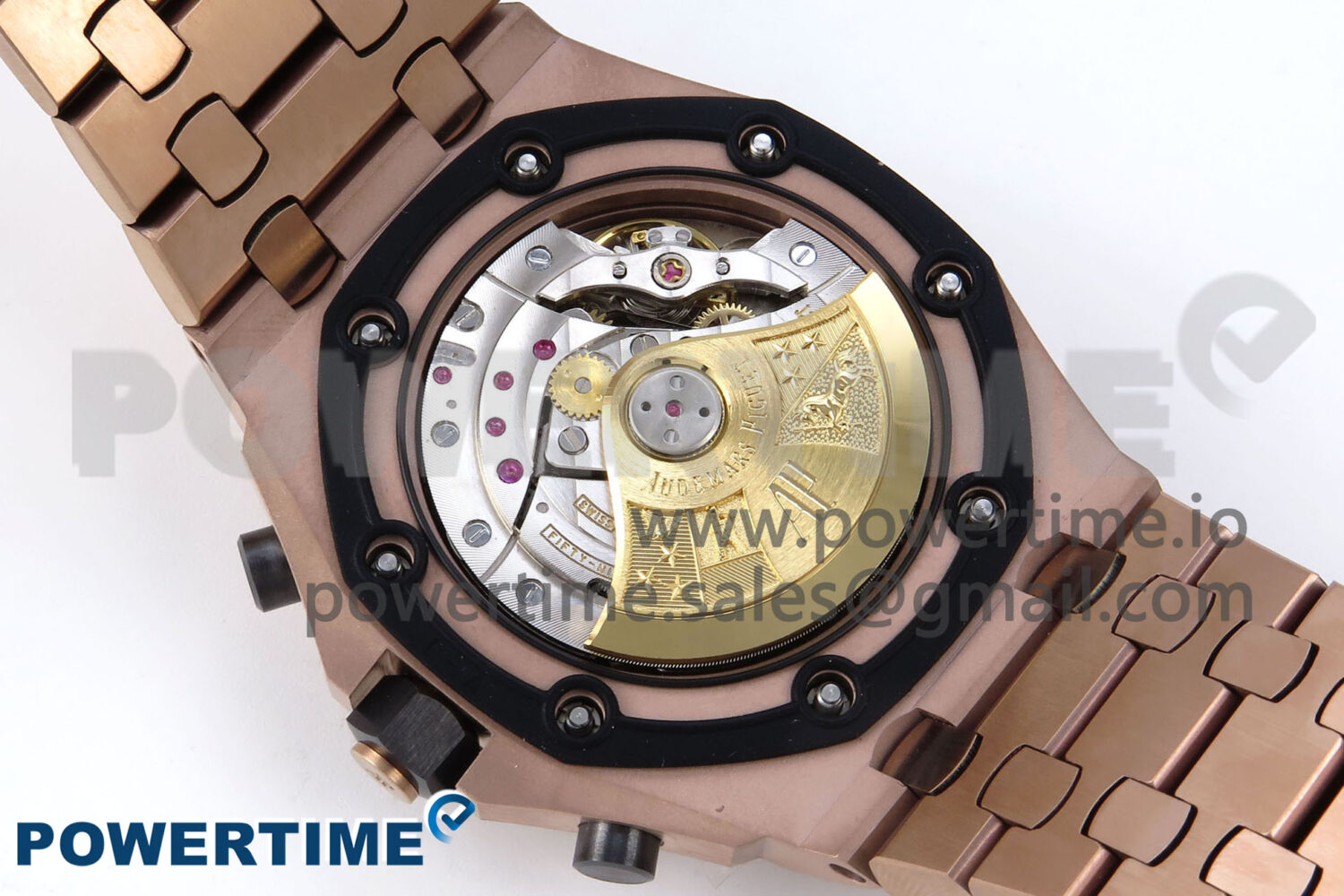 Royal Oak Offshore 42mm RG TKF Best Edition Black Dial on RG Bracelet A7750 - Image 11