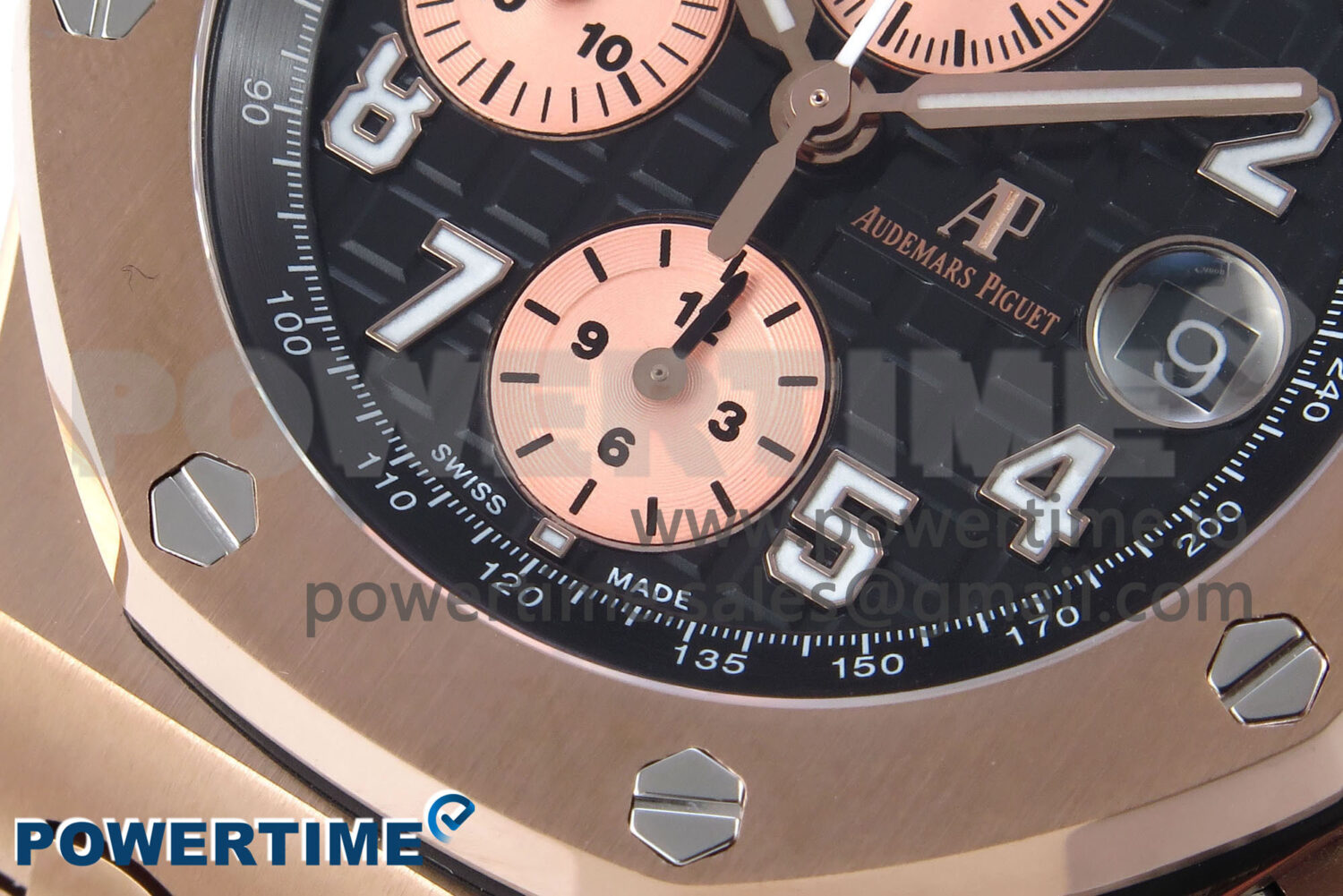 Royal Oak Offshore 42mm RG TKF Best Edition Black Dial on RG Bracelet A7750 - Image 5