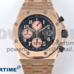 Royal Oak Offshore 42mm RG TKF Best Edition Black Dial on RG Bracelet A7750