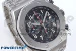 Royal Oak Offshore 42mm Black Themes SS TKF Best Edition Black Dial on SS Bracelet A7750 - Image 2