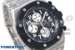 Royal Oak Offshore 42mm Rubberclad SS TKF Best Edition Black/White Dial on SS Bracelet A7750 - Image 2