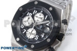 Royal Oak Offshore 42mm Rubberclad SS TKF Best Edition Black/White Dial on SS Bracelet A7750 - Image 3