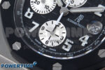 Royal Oak Offshore 42mm Rubberclad SS TKF Best Edition Black/White Dial on SS Bracelet A7750 - Image 5