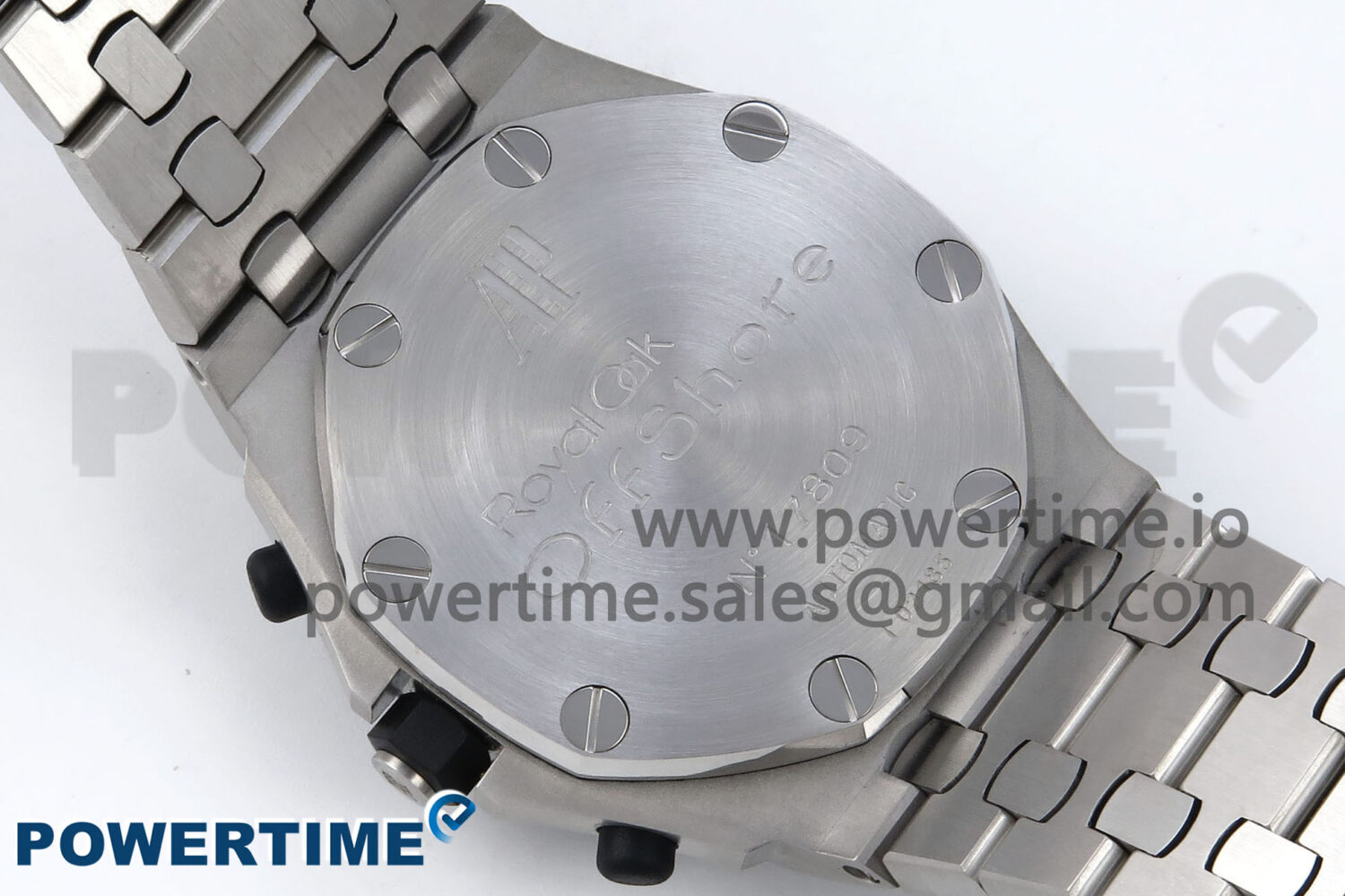 Royal Oak Offshore 42mm Rubberclad SS TKF Best Edition Black/White Dial on SS Bracelet A7750 - Image 8