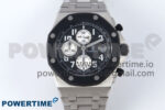 Royal Oak Offshore 42mm Rubberclad SS TKF Best Edition Black/White Dial on SS Bracelet A7750