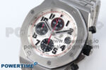 Royal Oak Offshore 42mm Panda SS TKF Best Edition White/Black Dial on SS Bracelet A7750 - Image 3