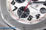 Royal Oak Offshore 42mm Panda SS TKF Best Edition White/Black Dial on SS Bracelet A7750 - Image 5