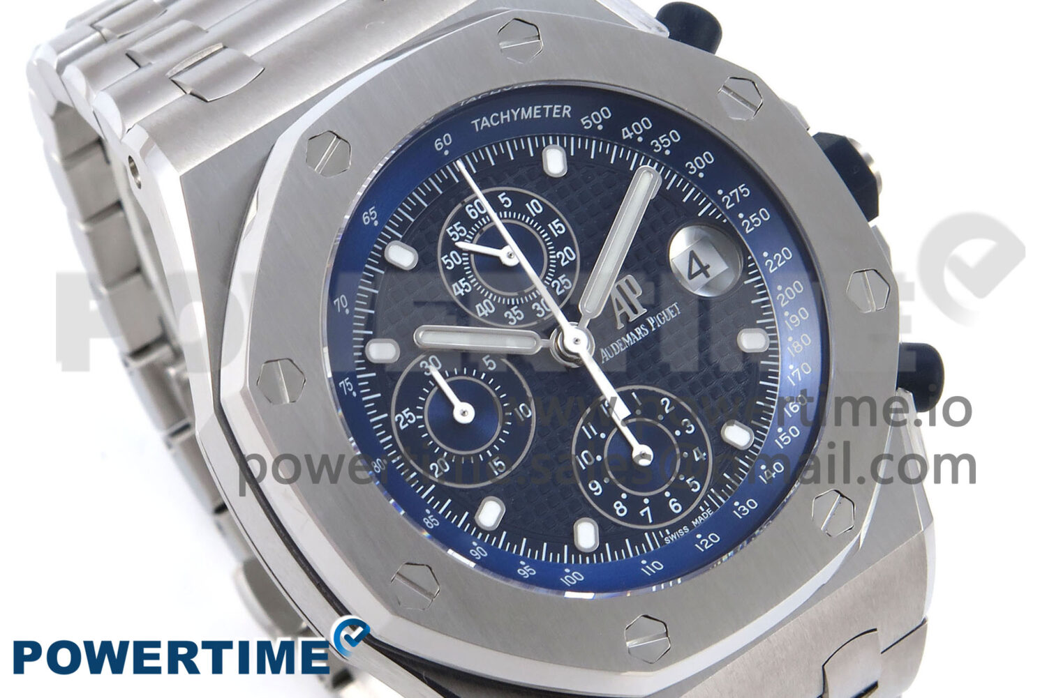 Royal Oak Offshore 42mm Re-edition SS TKF Best Edition Blue Dial on SS Bracelet A7750 - Image 2
