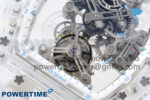 RM56-02 Transparent Tourbillon RMF Best Edition Skeleton Dial Blue Hands on White Rubber Strap - Image 5