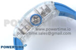 RM56-02 Transparent Tourbillon RMF Best Edition Skeleton Dial Blue Hands on Blue Rubber Strap - Image 7