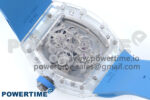 RM56-02 Transparent Tourbillon RMF Best Edition Skeleton Dial Blue Hands on Blue Rubber Strap - Image 8