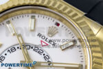 Sky-Dweller 336238 YG ZF 1:1 Best Edition White Dial on Oysterflex Strap A23J (Gain Weight) - Image 4