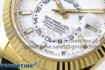 Sky-Dweller 336238 YG ZF 1:1 Best Edition White Dial on Oysterflex Strap A23J (Gain Weight) - Image 5