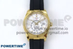 Sky-Dweller 336238 YG ZF 1:1 Best Edition White Dial on Oysterflex Strap A23J (Gain Weight)