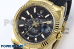 Sky-Dweller 336238 YG ZF 1:1 Best Edition Black Dial on Oysterflex Strap A23J (Gain Weight) - Image 3