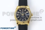 Sky-Dweller 336238 YG ZF 1:1 Best Edition Black Dial on Oysterflex Strap A23J (Gain Weight)