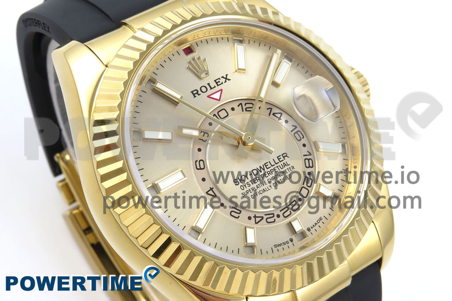 Sky-Dweller 336238 YG ZF 1:1 Best Edition YG Dial on Oysterflex Strap A23J (Gain Weight) - Image 2