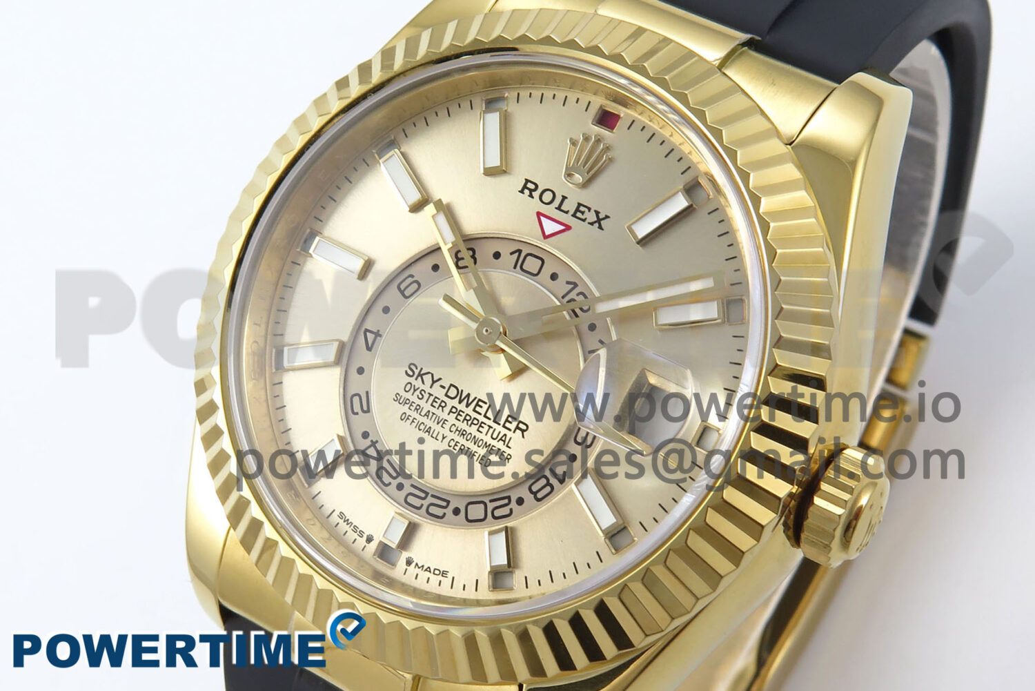 Sky-Dweller 336238 YG ZF 1:1 Best Edition YG Dial on Oysterflex Strap A23J (Gain Weight) - Image 3