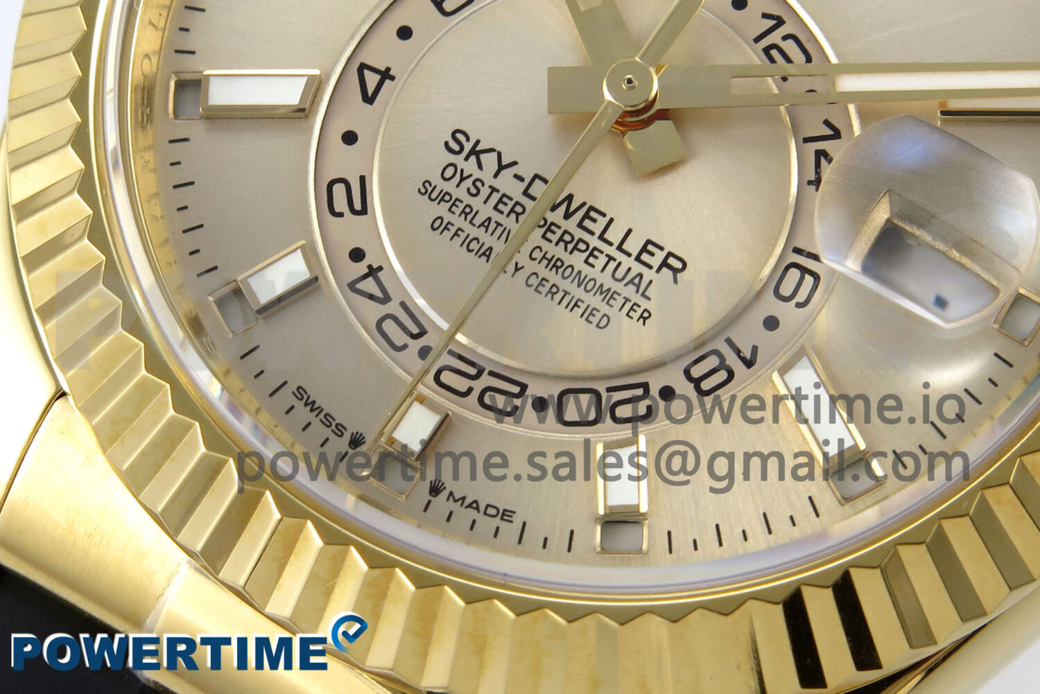 Sky-Dweller 336238 YG ZF 1:1 Best Edition YG Dial on Oysterflex Strap A23J (Gain Weight) - Image 5