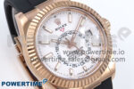 Sky-Dweller 336235 RG ZF 1:1 Best Edition White Dial on Oysterflex Strap A23J (Gain Weight)
