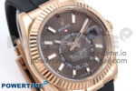 Sky-Dweller 336235 RG ZF 1:1 Best Edition Brown Dial on Oysterflex Strap A23J (Gain Weight) - Image 2