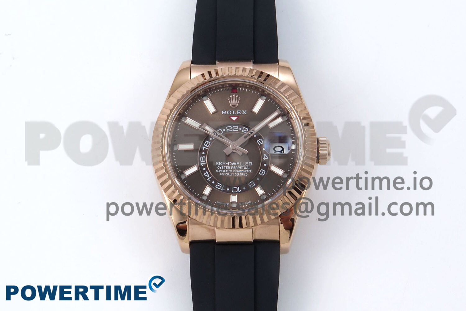 Sky-Dweller 336235 RG ZF 1:1 Best Edition Brown Dial on Oysterflex Strap A23J (Gain Weight) - Image 1