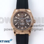 Sky-Dweller 336235 RG ZF 1:1 Best Edition Brown Dial on Oysterflex Strap A23J (Gain Weight)