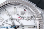 Sky-Dweller 336239 SS ZF 1:1 Best Edition White Dial on Oysterflex Strap A23J (Gain Weight) - Image 4