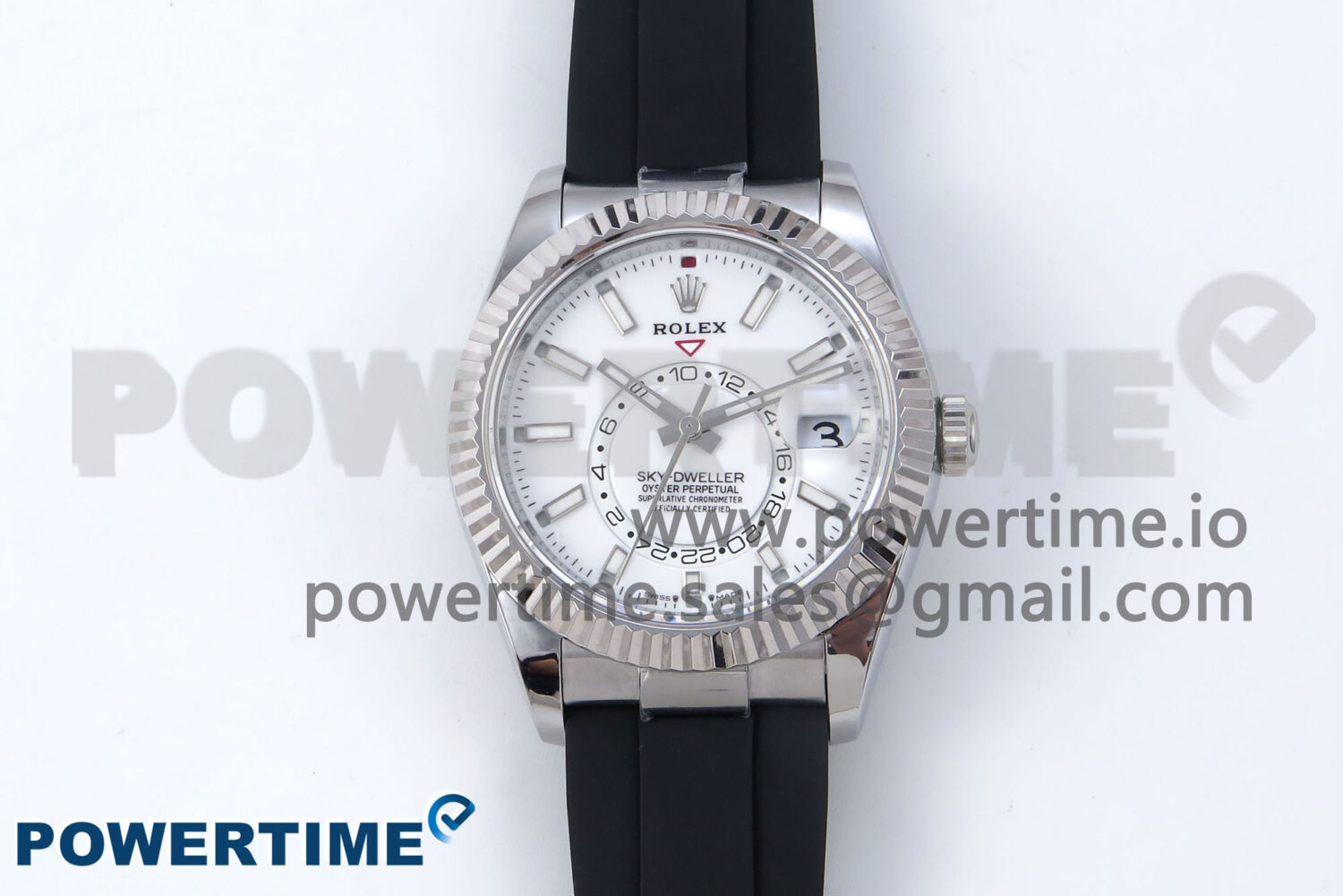 Sky-Dweller 336239 SS ZF 1:1 Best Edition White Dial on Oysterflex Strap A23J (Gain Weight) - Image 1