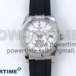 Sky-Dweller 336239 SS ZF 1:1 Best Edition White Dial on Oysterflex Strap A23J (Gain Weight)