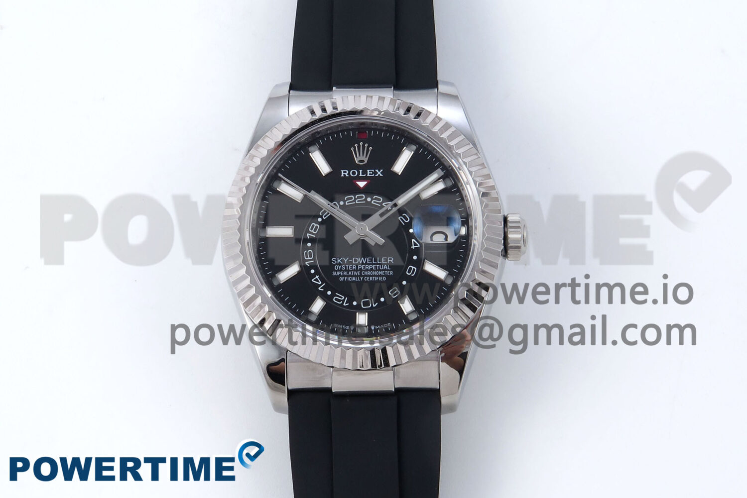 Sky-Dweller 336239 SS ZF 1:1 Best Edition Black Dial on Oysterflex Strap A23J (Gain Weight) - Image 1