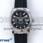 Sky-Dweller 336239 SS ZF 1:1 Best Edition Black Dial on Oysterflex Strap A23J (Gain Weight)